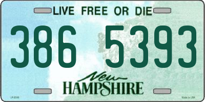 NH license plate 3865393