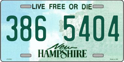 NH license plate 3865404