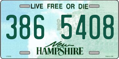 NH license plate 3865408