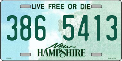 NH license plate 3865413