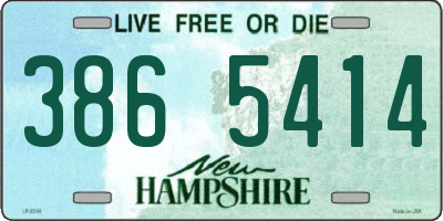 NH license plate 3865414