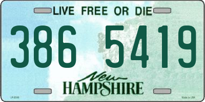 NH license plate 3865419