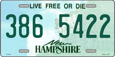 NH license plate 3865422
