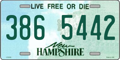 NH license plate 3865442
