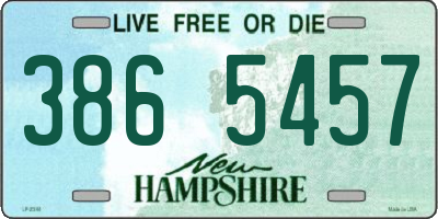 NH license plate 3865457
