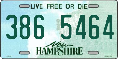 NH license plate 3865464