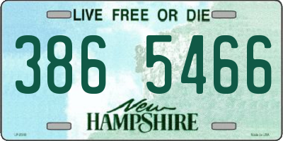 NH license plate 3865466