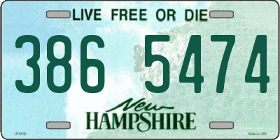 NH license plate 3865474