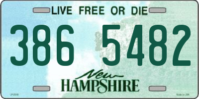 NH license plate 3865482