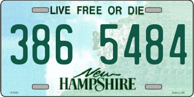 NH license plate 3865484