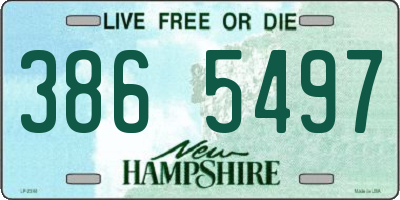 NH license plate 3865497
