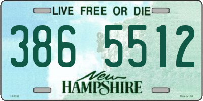 NH license plate 3865512
