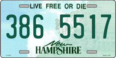 NH license plate 3865517