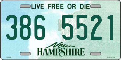 NH license plate 3865521