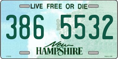 NH license plate 3865532