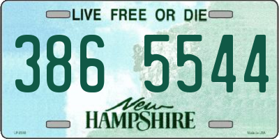 NH license plate 3865544