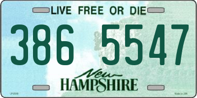 NH license plate 3865547