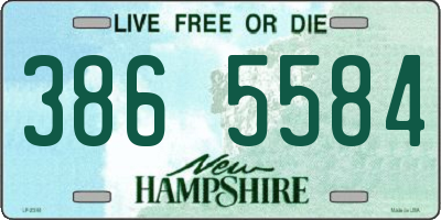 NH license plate 3865584