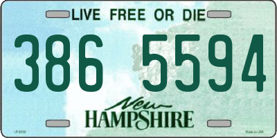 NH license plate 3865594