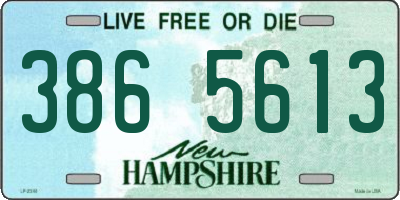 NH license plate 3865613