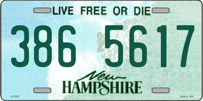 NH license plate 3865617