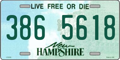 NH license plate 3865618