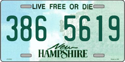 NH license plate 3865619