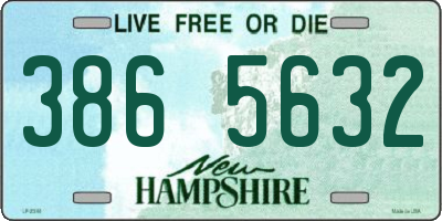NH license plate 3865632