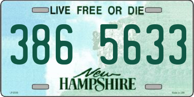 NH license plate 3865633