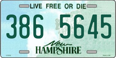 NH license plate 3865645