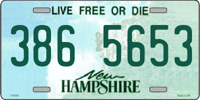 NH license plate 3865653
