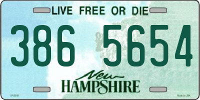 NH license plate 3865654