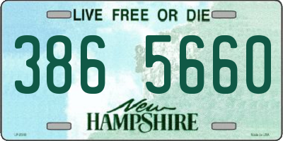 NH license plate 3865660