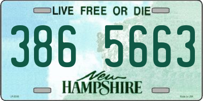 NH license plate 3865663