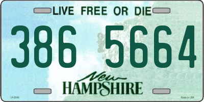 NH license plate 3865664