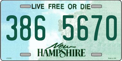 NH license plate 3865670