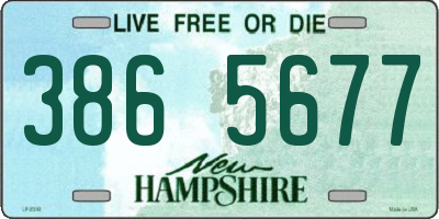 NH license plate 3865677