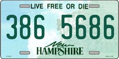 NH license plate 3865686