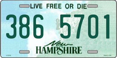 NH license plate 3865701