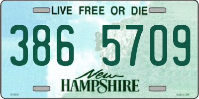 NH license plate 3865709