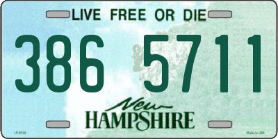 NH license plate 3865711