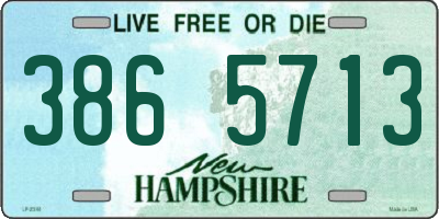 NH license plate 3865713