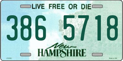 NH license plate 3865718