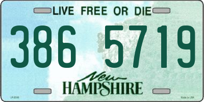 NH license plate 3865719