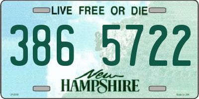 NH license plate 3865722