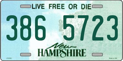 NH license plate 3865723