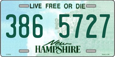NH license plate 3865727