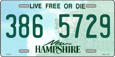 NH license plate 3865729