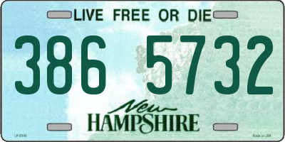 NH license plate 3865732