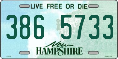 NH license plate 3865733